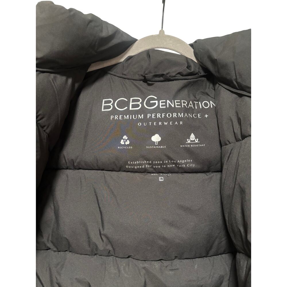 BCBGeneration Black Puffer Jacket Women’s L - Picture 5 of 7